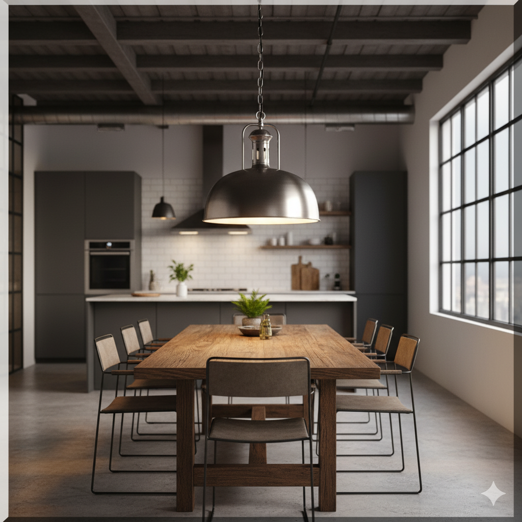 Lampe Hängelampe Metall Ø 0,40 m – Bild 2