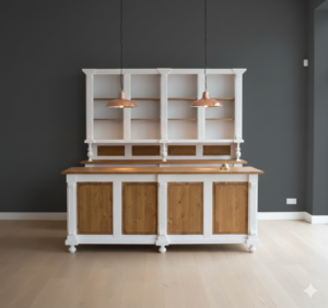 Verkaufsregal & Ladentisch Mirjam Massivholz 2,20 m