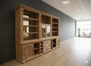 Regal Schrank Bella Luxus Teakholz 3,60 m