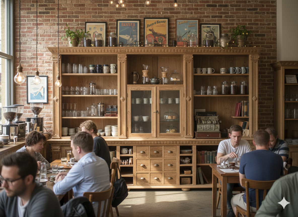 Regal Schrank Bella Luxus Teakholz 3,60 m – Bild 2