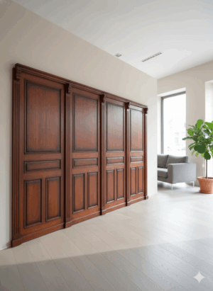 Paneele Wandverkleidung Teakholz 1,05 m