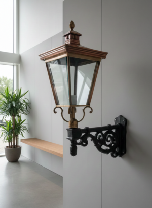 Wandlampe Laterne Kupfer 0,90 m