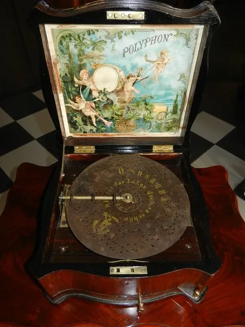 Spieluhr Polyphon Louis Philippe 1870 Nussbaum – Bild 6