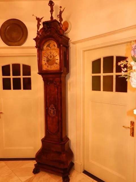 Standuhr Amsterdam 1800 Nussbaum – Bild 4