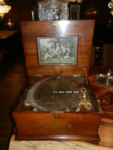 Spieluhr Symphonion Gründerzeit 1880 Nussbaum – Bild 6