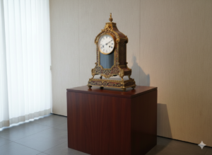 Boulle Tischuhr Historismus 1820 Messing