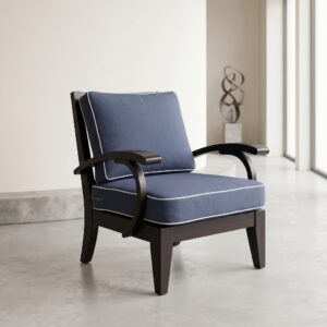 Sessel Braun-Blau