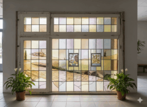 Fenster Bleiverglasung Jugendstil 1900