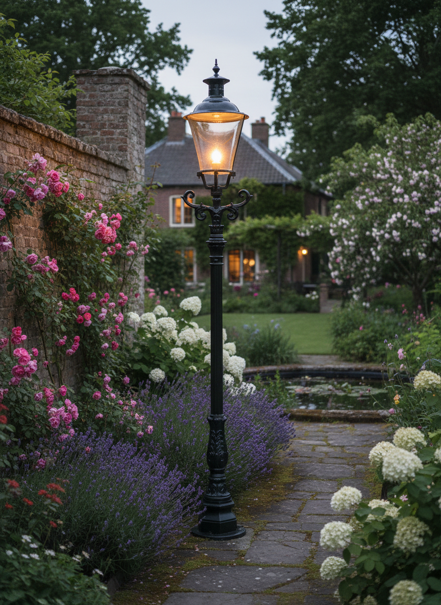 Laterne Gartenlampe Grün 2,60 m – Bild 2