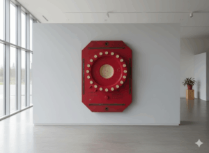 Metallindustrie Gussform 1850 Massivholz 1,35 m