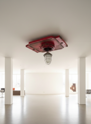 Deckenlampe Industrielampe mit Deckenelement 0,70 m x 0,99 m