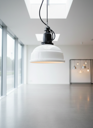 Lampe Industrielampe Weiß Ø 0,32 m