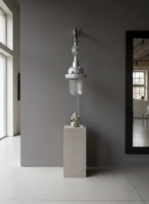 Wandlampe Industrielampe Silber Ø 0,25 m