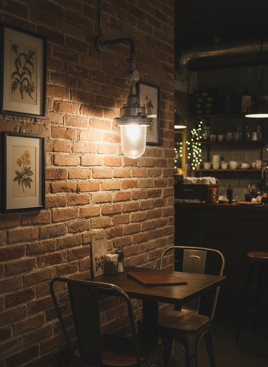 Wandlampe Industrielampe Silber Ø 0,25 m – Bild 2