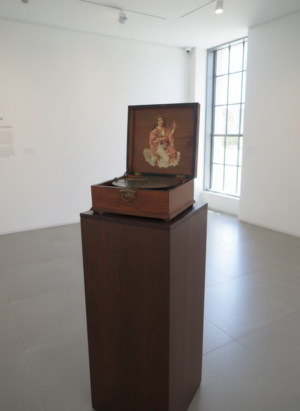 Spieluhr Kalliope Jugendstil 1910 Nussbaum