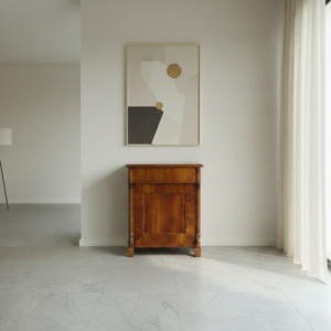 Beistellschrank Biedermeier 1850 Nussbaum