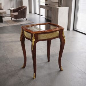 Tischvitrine Tisch Nussbaum 0,61 m x 0,49 m