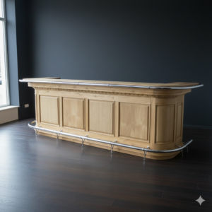 16473b Englische Bar Theke Tresen Teakholz 3,60 m