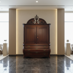 Holländischer Kabinettschrank Historismus 1850 Eiche