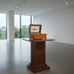 Spieluhr Adler Gründerzeit 1870 Nussbaum