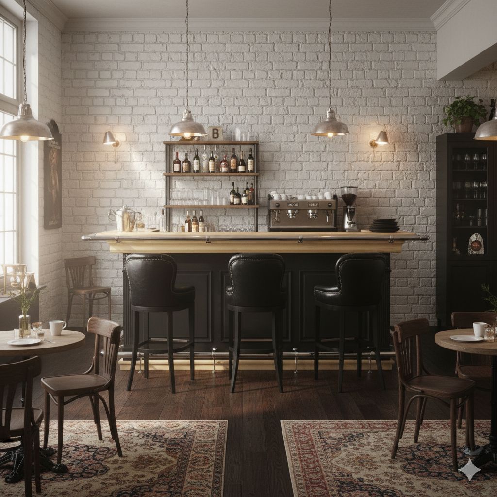 Empire Bar Theke Tresen Massivholz 2,70 m – Bild 2