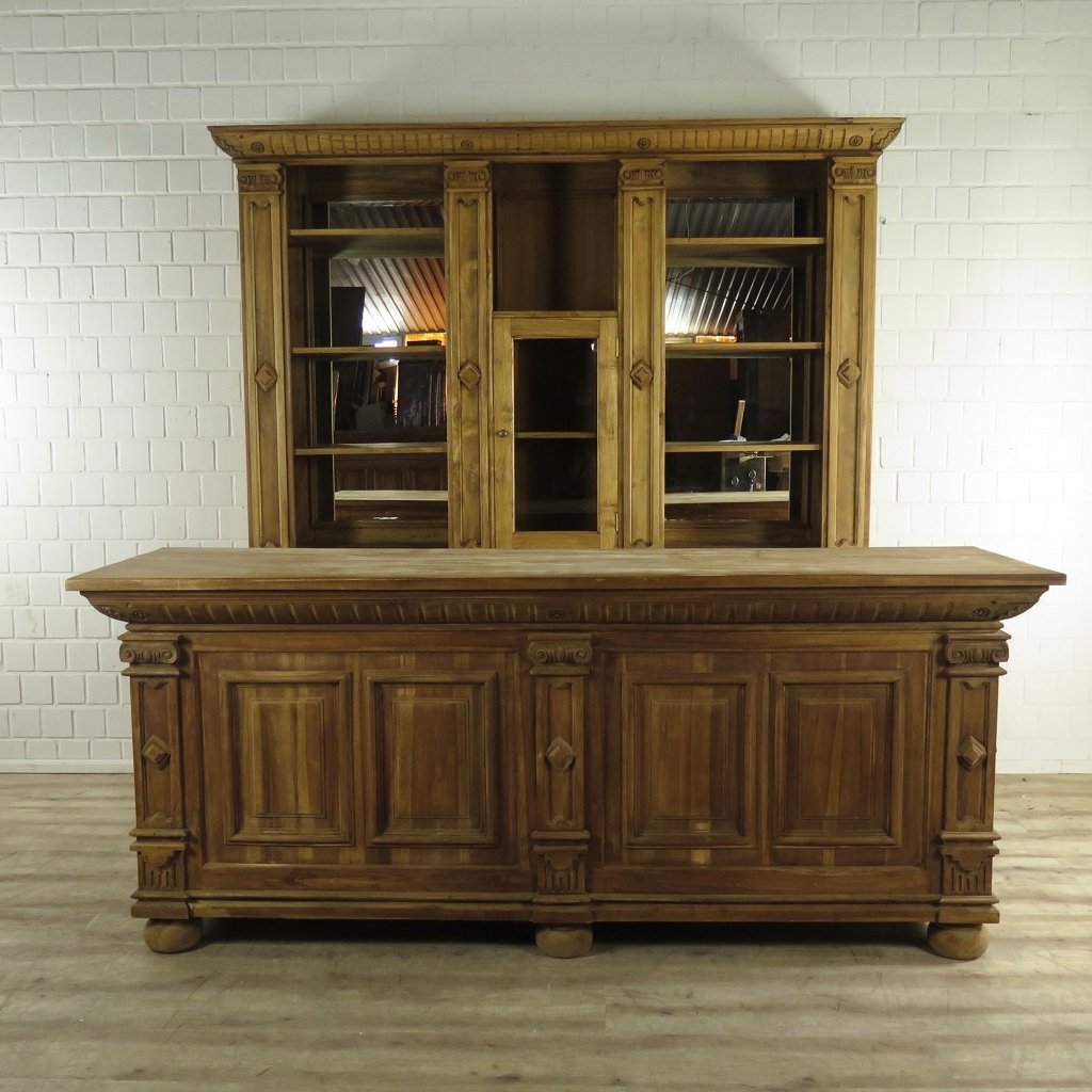 Theke Tresen Regal Bella Luxus Teakholz 2,40 m – Bild 3