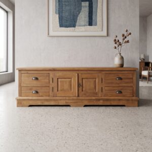 TV-Möbel Lowboard Sideboard Teakholz 1,61 m