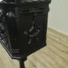 Postkasten Briefkasten Schwarz 1,25 m – Bild 12