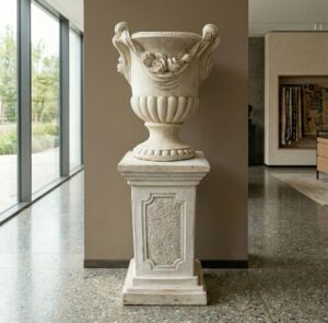 Vase auf Sockel Blumenkübel 1,70 m