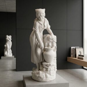 Wasserspeier Beton Frau mit Wasserkrug 1,00 m