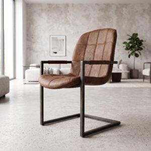 Stuhl Industrial Design Cognac