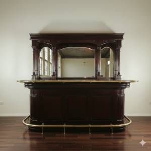 Englische Bar Theke Mahagoni 2,60 m