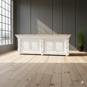 Theke Tresen Bella Elegance 2,80 m Teakholz