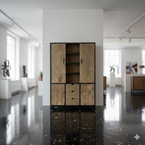 Schrank Bücherschrank 1,50 m Kiefer