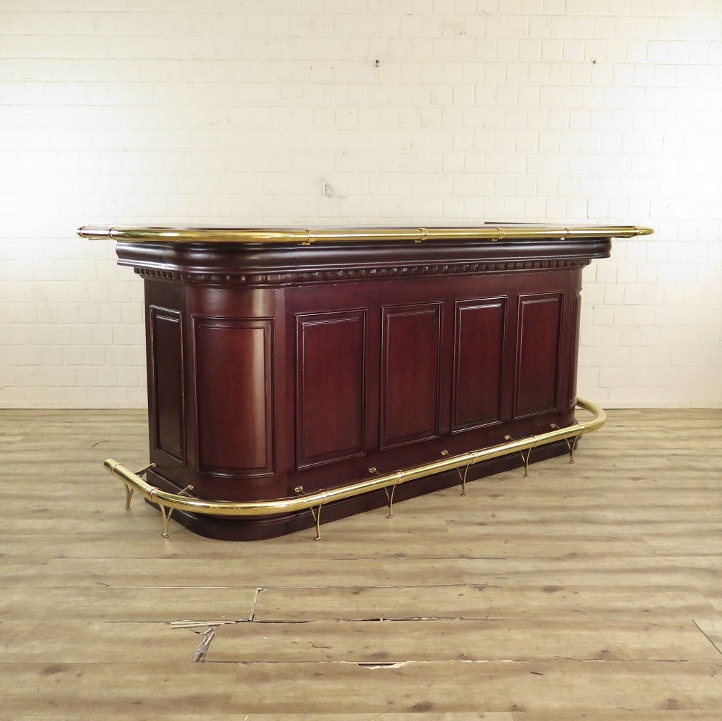 Englische Bar Theke Tresen Mahagoni 2,60 m – Bild 5