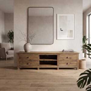 TV-Möbel Lowboard Sideboard Teakholz 1,80 m