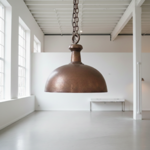 Hängelampe Lampe Metall Kupfer 0,70 m