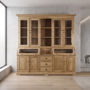 Buffetschrank Vitrine 2,40 m Teakholz