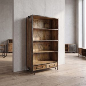 Regal Bücherschrank Mangoholz 1,00 m
