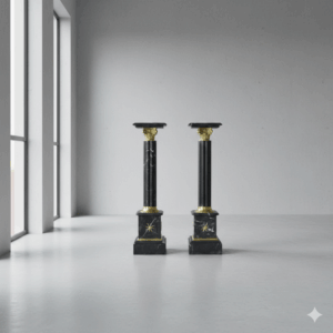 Säulen Pfeiler Marmor Schwarz 1,05 m