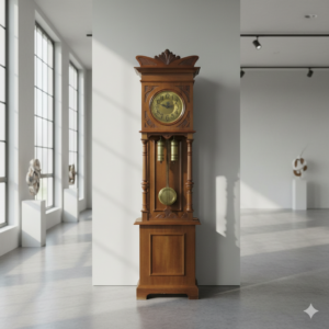 Standuhr Uhr Jugendstil 1920 Nussbaum