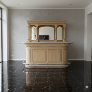 Englische Bar Theke Teakholz 2,30 m