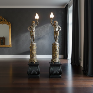 Set Stehlampen Lampe Orientalisch Bronze 2,65 m