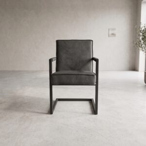 Stuhl Schwingstuhl Industrial Design Grau