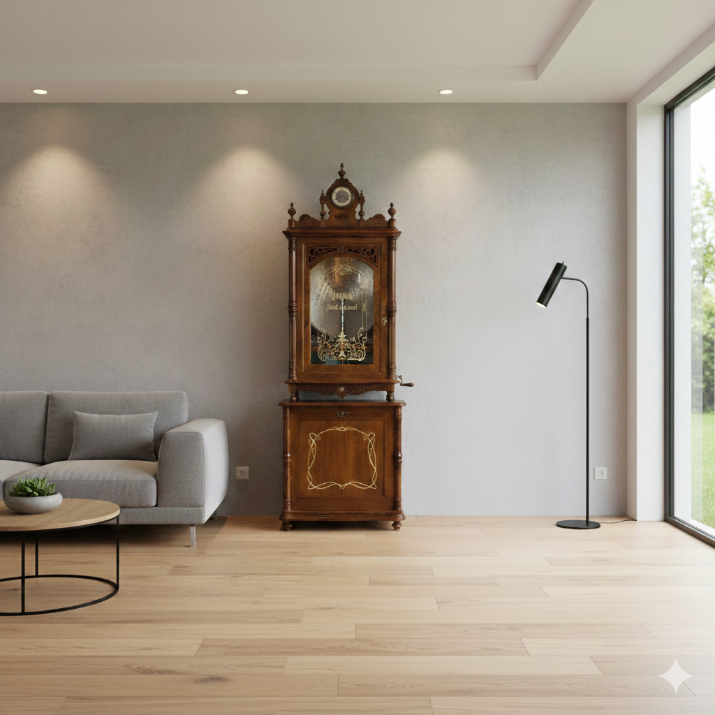 Spieluhr Lochmann Musik-Automat Gründerzeit 1890 Nussbaum – Bild 2