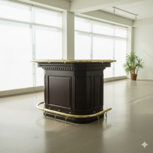 Englische Bar Theke Tresen Mahagoni 1,65 m