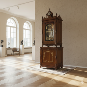 Spieluhr Lochmann Musik-Automat Gründerzeit 1890 Nussbaum