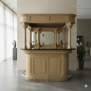 Hausbar Theke Teakholz 2,06 m