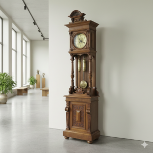 Standuhr Uhr Gründerzeit 1880 Nussbaum