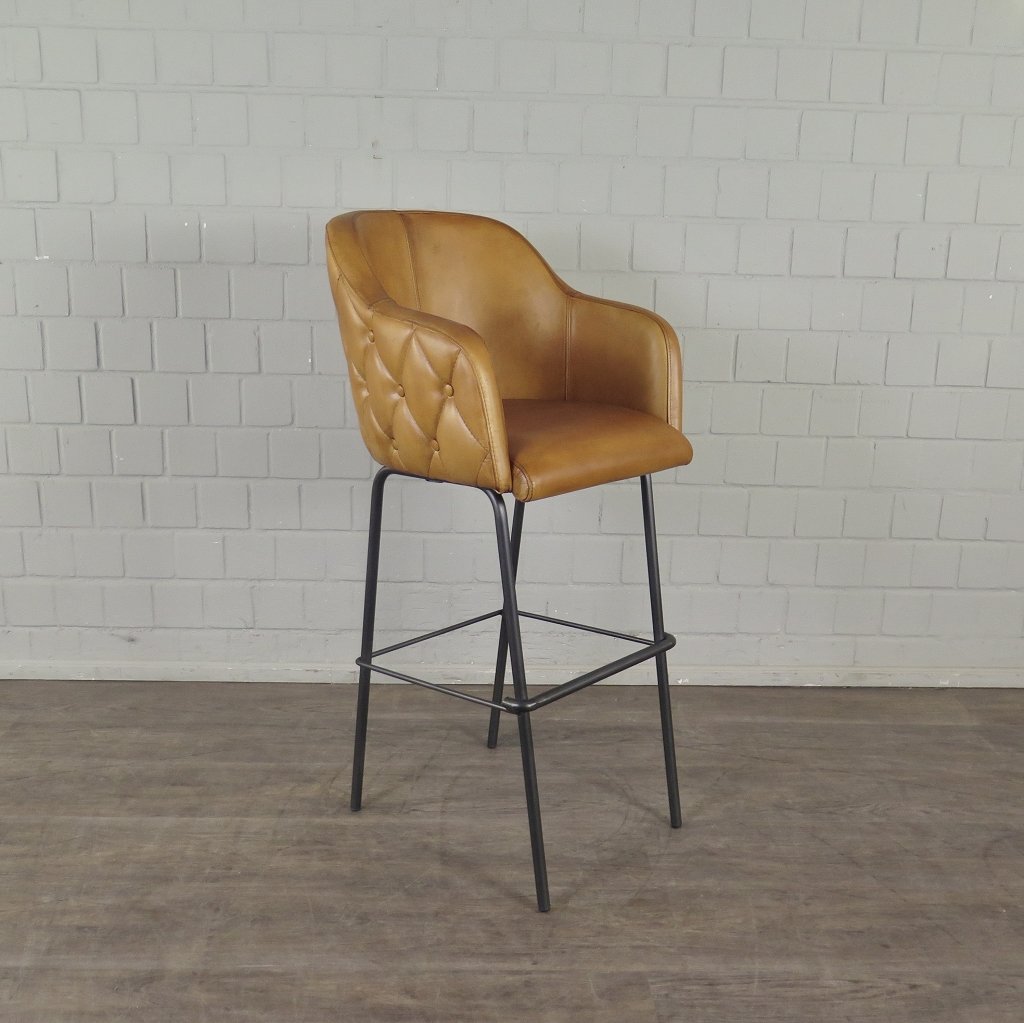 Barhocker Barstuhl Camel Leder – Bild 10